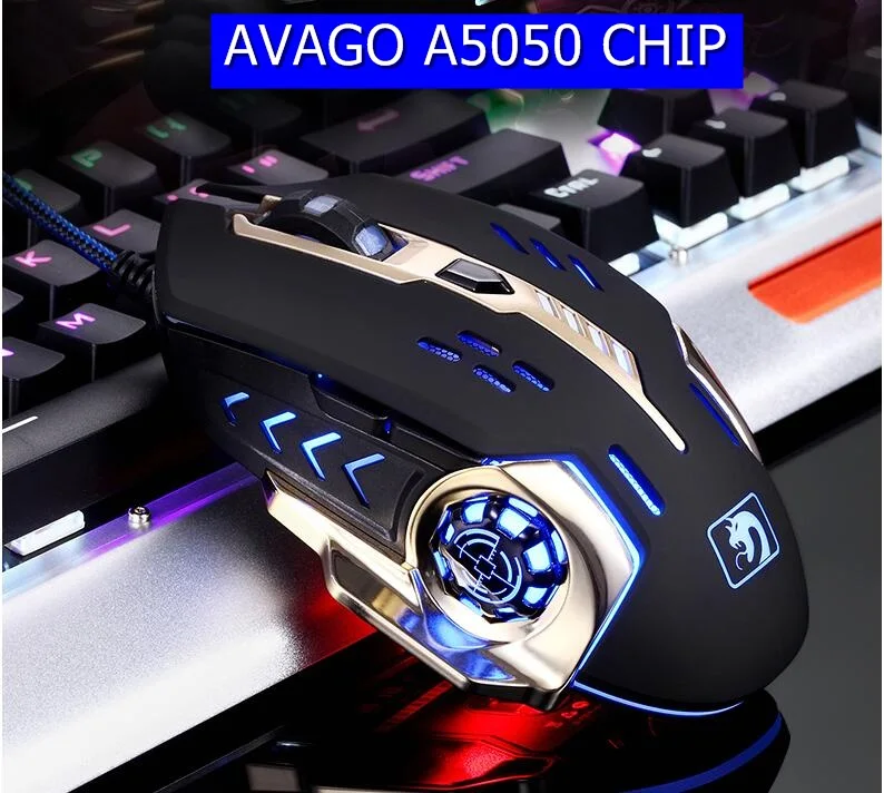 Technology Wrangler XM M326 USB Wired RGB Backlight Gaming Mouse,Avago