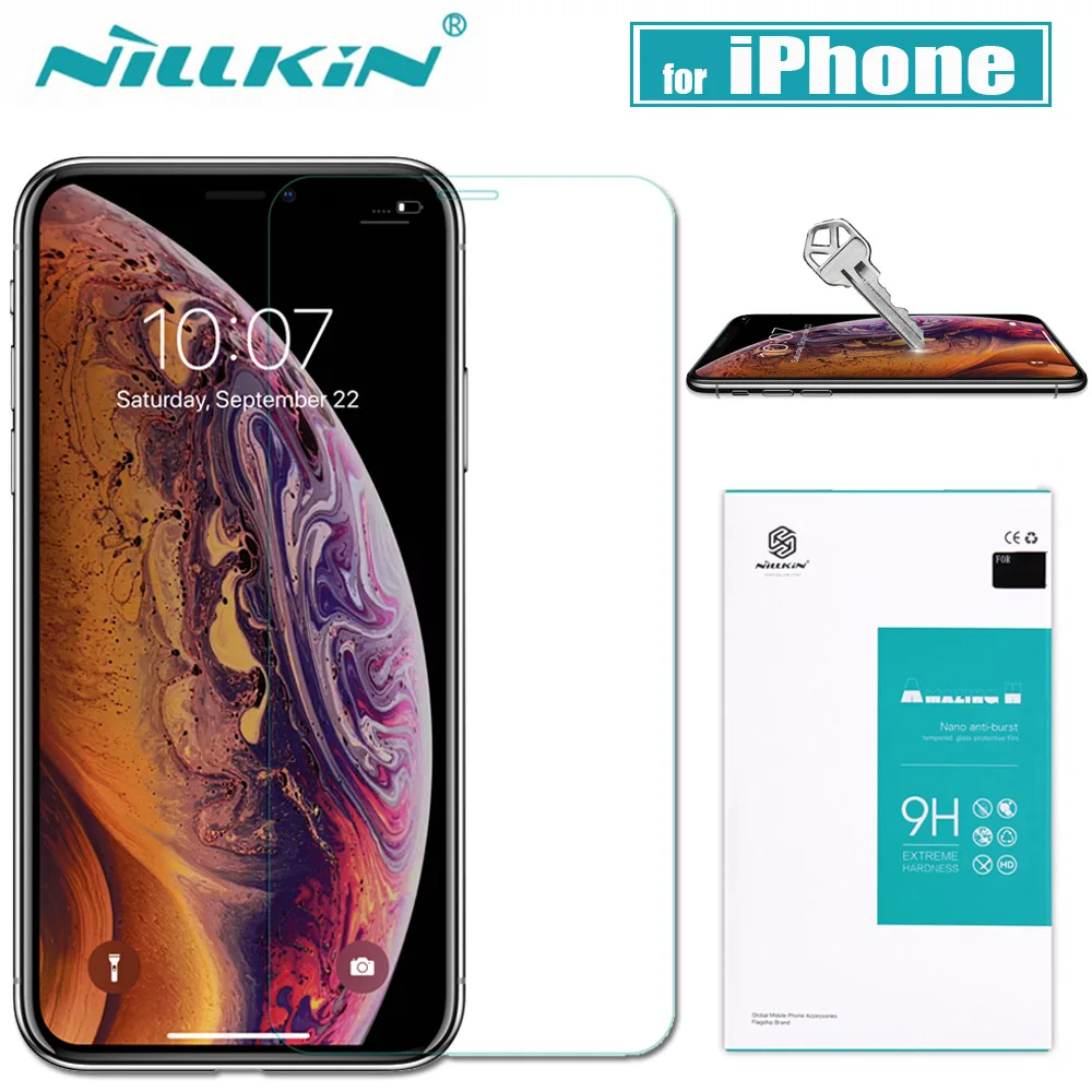 Nilkin for iPhone XR Tempered Glass Screen Protector Nillkin Amazing H+ 2.5D Clear Glass Protective Film for Apple iPhone XR 6.1