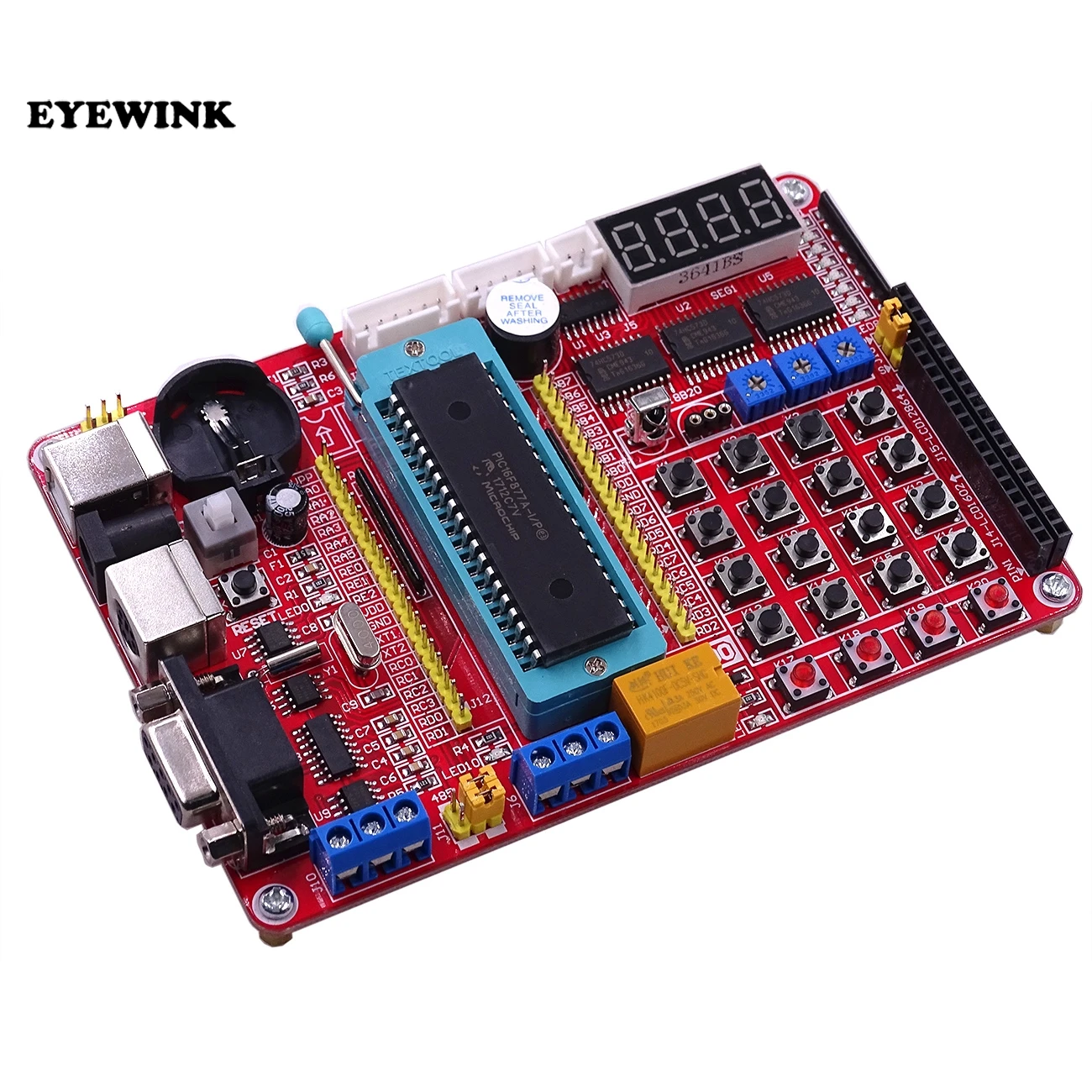 EYEWINK PIC MCU мини система разработки макетная плата + микрочип PIC16F877A USB кабель|microchip
