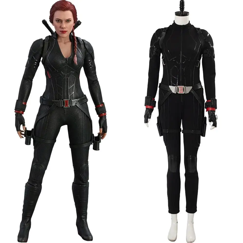 

Black Widow Costume Avengers 4 Endgame Cosplay Natasha Romanoff Black Widow Outfit Battle Suit Women Halloween Costume Custom
