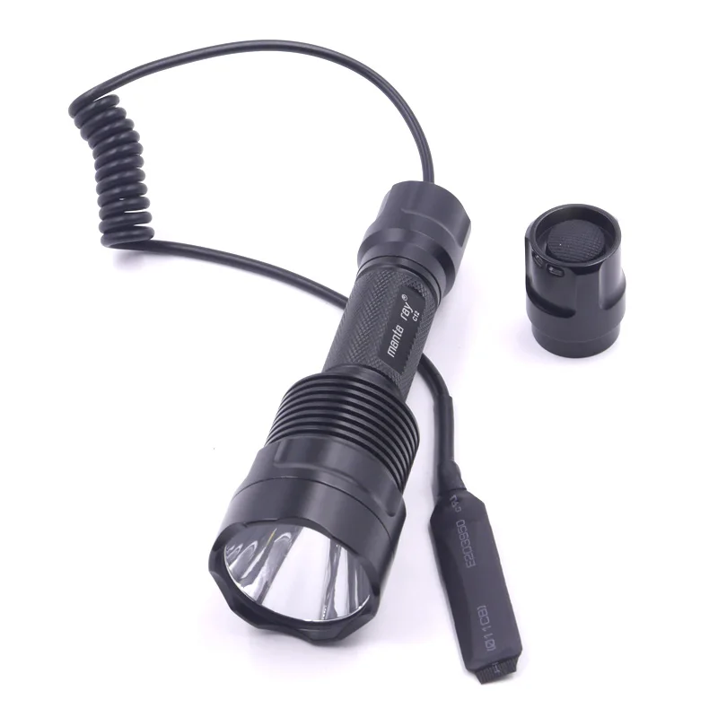 Одиночный режим(вкл/выкл) C12 Cree XP-L V5 1A 6000k~ 6500k светодиодный фонарь для охоты 1000 люмен для охоты+ 1 пульт дистанционного управления