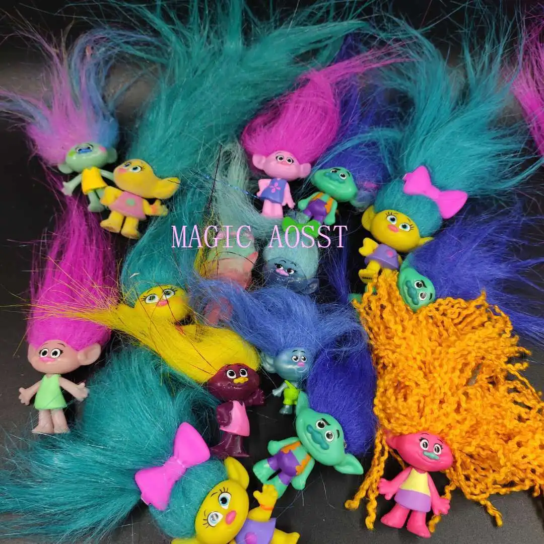 

3Pc/6Pcs/set Trolls Figures Poppy Branch Action Figure Toy Set New Movie Trolls Figurine Doll Birthday Party Gift Toy