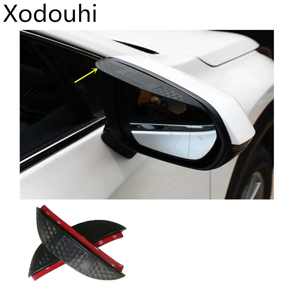 

Car sticker rear rearview glass mirror rain eyebrow shield Sun visor shade plastic For Toyota Vios/Yaris sedan 2017 2018 2019