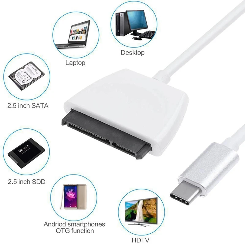Usb3.1 тип-c до 22 Pin Sata Sdd жесткий диск адаптер кабель конвертер супер скорость