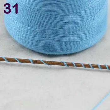 

Sales 1X100g high quality 100% pure cashmere warm soft hand-woven tower yarn SkyBlue 26231