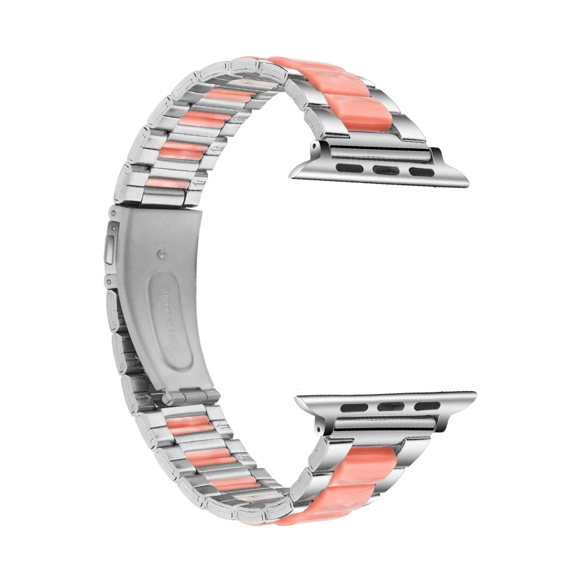 Браслет для Apple Watch Series 4 3 2 44 мм 40 мм розовое золото ремешок из нержавеющей стали Apple Watch Band 42 мм iWatch Band 38 мм Металл