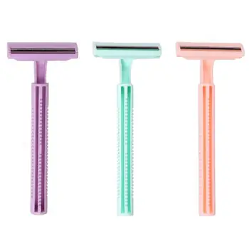 

1pc Manual Razor With 1pc Replacement Razor Blade Head Axillary Hair Removal Trimmer Manual Razors Shaving Blade