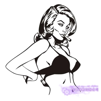 

Sexy Girl Decal Beauty Body Naked Sticker Wall Bathroom Woman Girl Wall KTV Pub Bar Shop Sticker