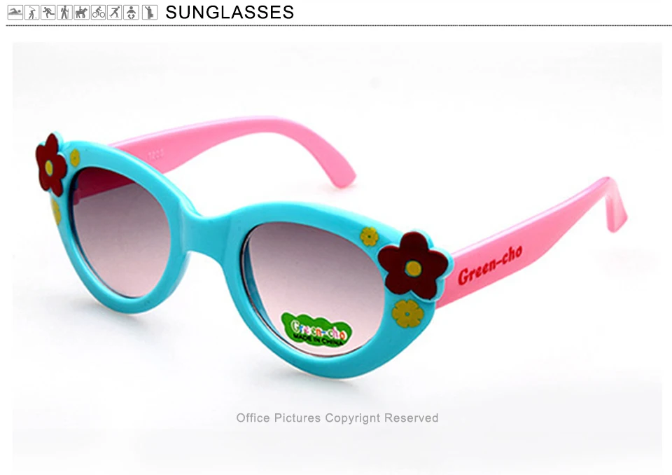 jumlai 2018 NEW Children Goggle Girls Sunglasses Hot Fashion Boys Girls Baby Child Classic Retro Cute Sun Glasses UV400 (10)