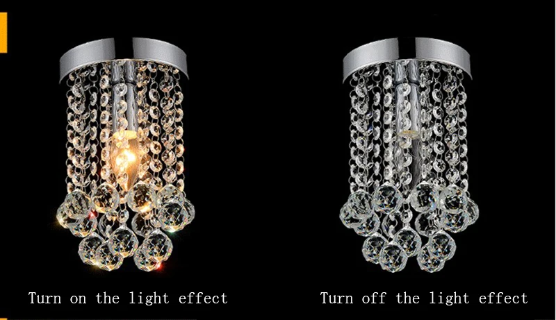 Led de Cristal Sala Estar Lâmpada Moderna Simples Varanda Entrada 11 Luzes de teto