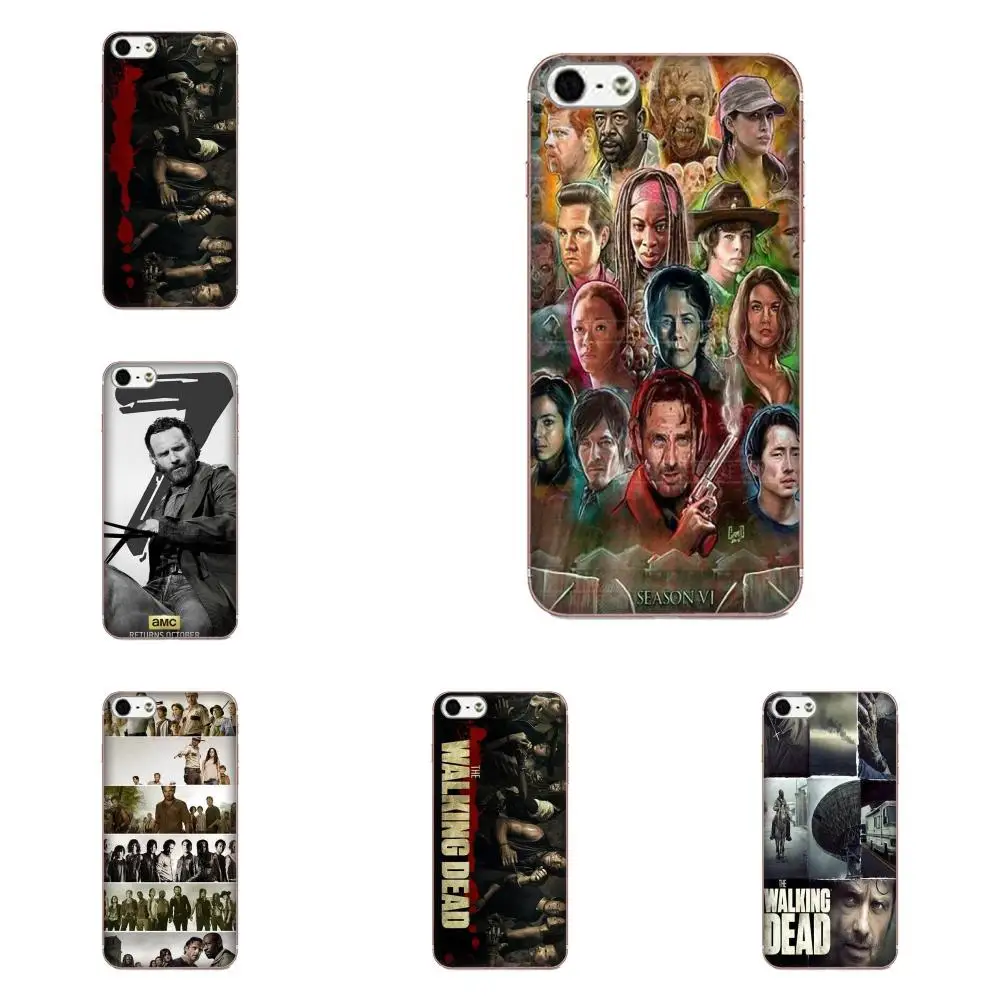 ТПУ дизайн для Huawei P7 Honor 4C 5A 5C 5X 6 6C 6A 6X 7 7X 8 9 V8 V10 Y3II Y5II Y6II G8 Play Lite The Walking Dead Season |