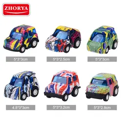 Zhorya Diecasts и игрушки литья под давлением металлического сплава автомобили грузовик 1:50 Мини мультфильм модели рождественские подарки для