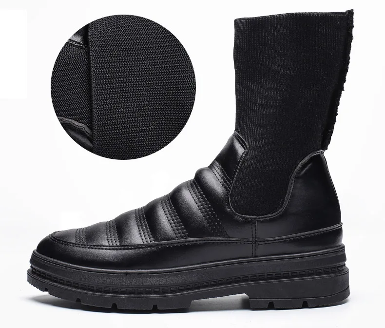Mens Snow Boot Winter Warm Men Boots Winter With Fur Military Boots Tactical Desert Army Motorcycle Boot Socks Shoes Men Sneaker (10)