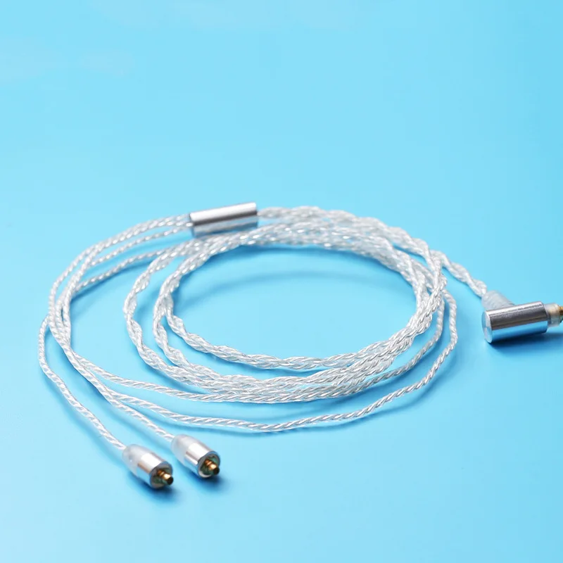 

mmcx pluggable cable diy earphone wire with mmcx 1pcs white/black