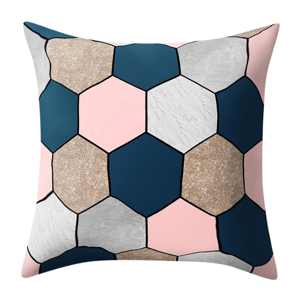 

Geometric Marble Texture Printed Cushion Covers 45x45cm Stone Texture Pattern Pillow Case Throw Pillow Cover For Sofa Home Decor