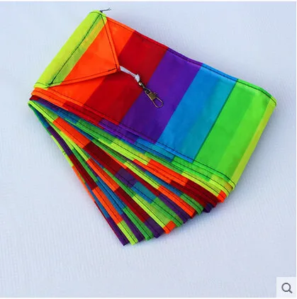 Outdoor Fun Sports Kite Accessories /10m Rainbow  Tail  For Delta /Stunt Kite