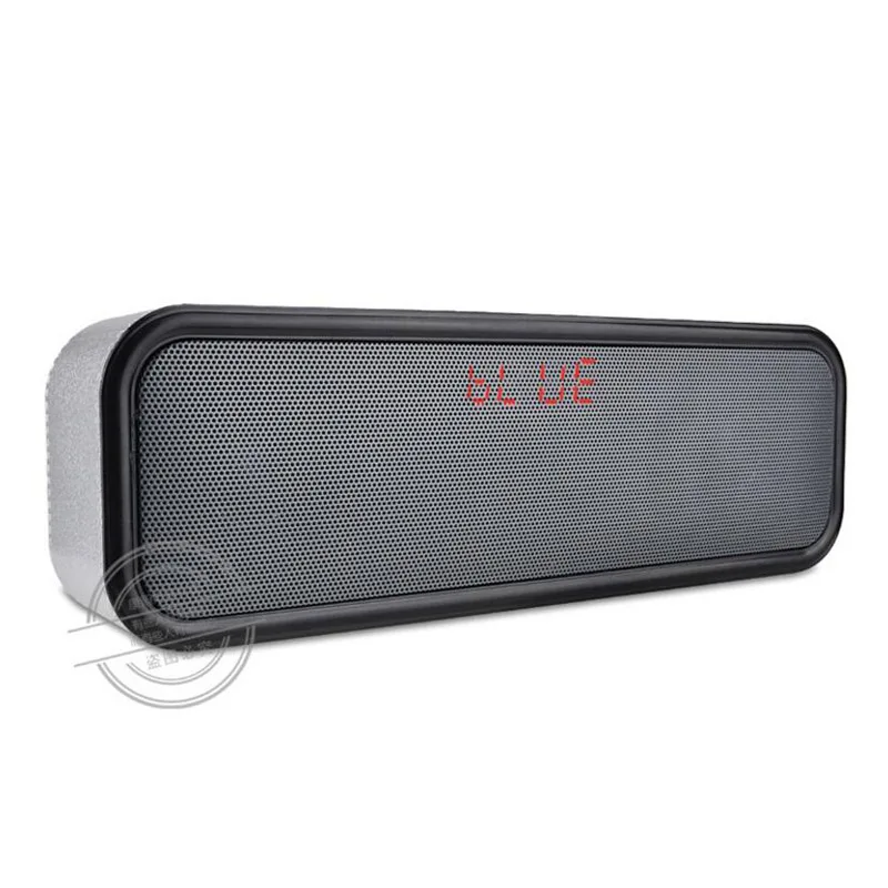 

Portable Bluetooth speaker with time display stereo speaker outdoor multifunctional Bluetooth speaker supports all electronics