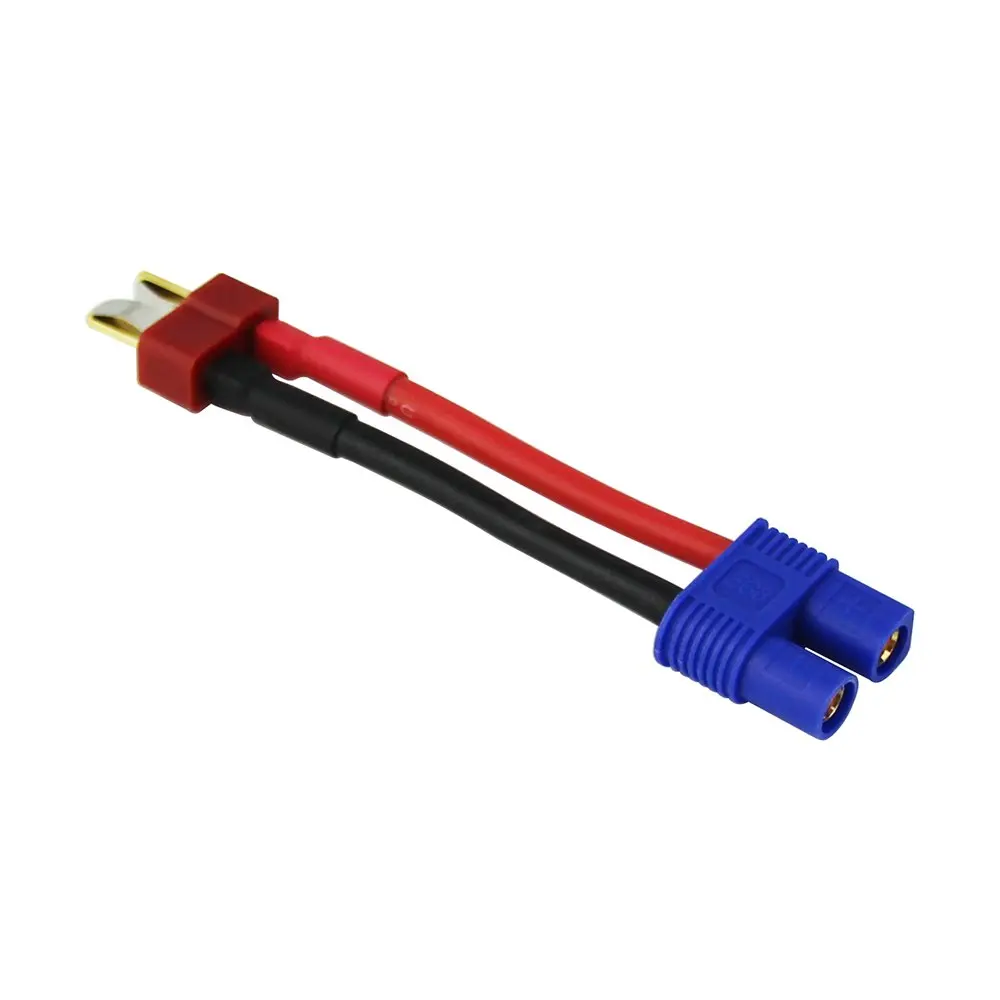 

1pcs EC3 Female to Deans T Plug Male Connector Adapter Cable for Lipo Battery 14AWG L 75CM FUSEW-103-1