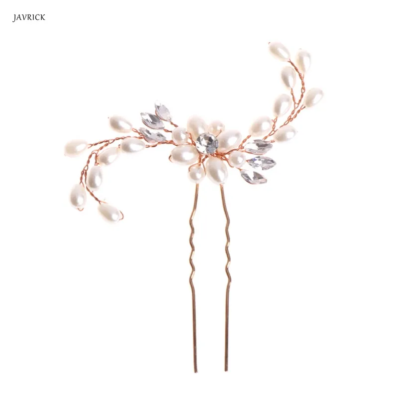 

Fashion European style bridal hair stick pageant Hairpins Wedding party headpiece pearl Hair Pins hair jewelry Hair Accessories