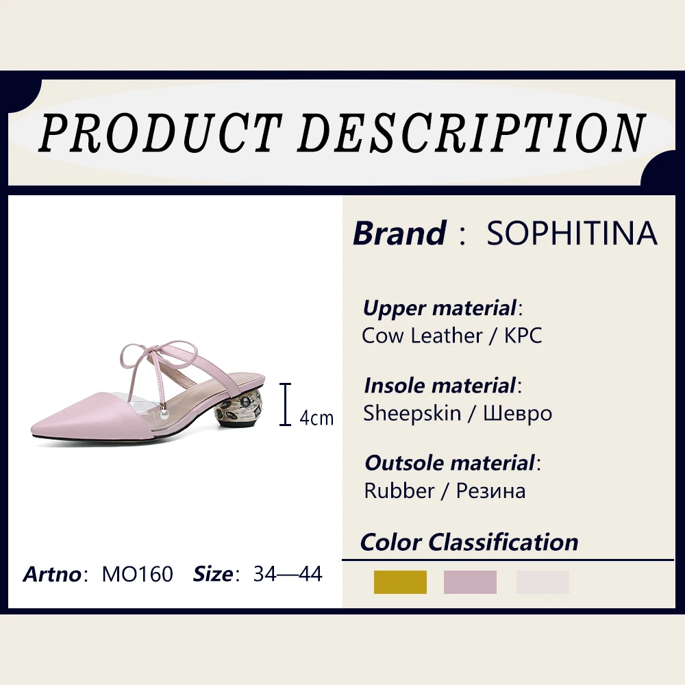 SOPHITINA/Обувь женская на лето 2019г Милые женские босоножки с остренным мыском модном