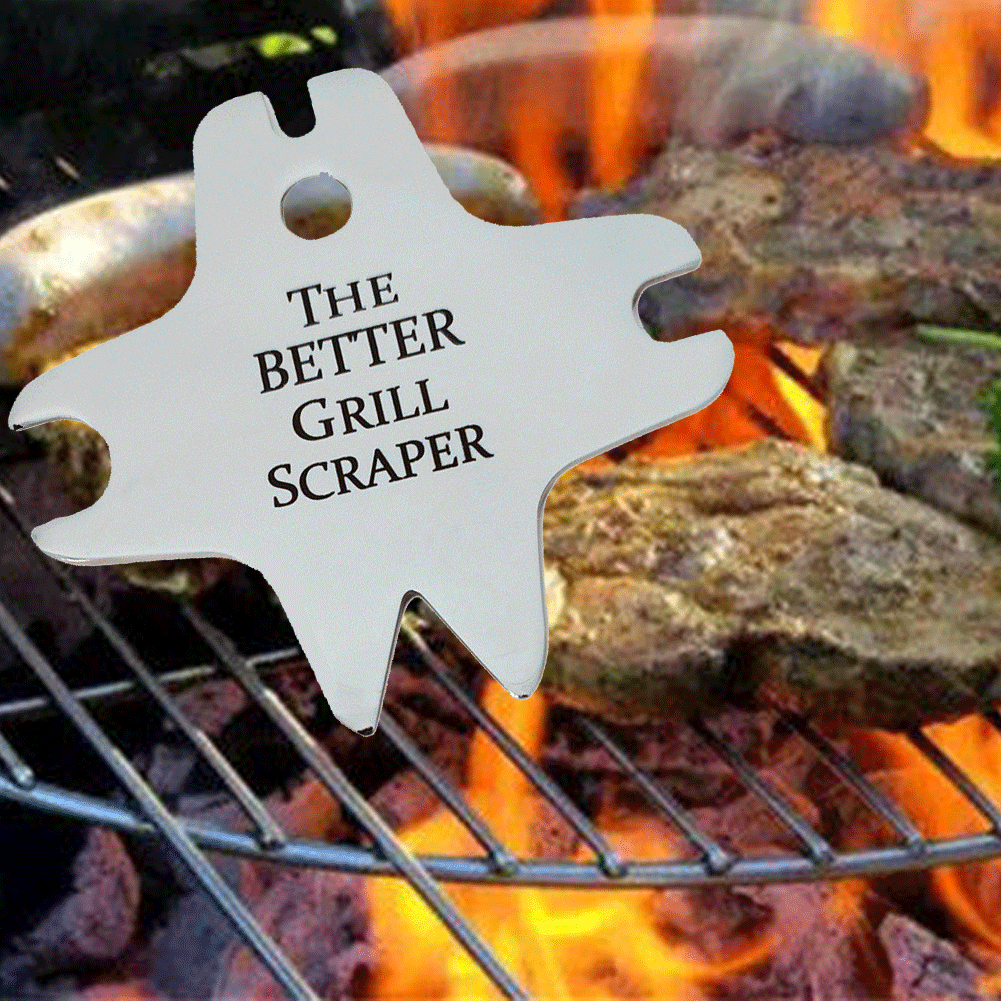 Lowest Price Drop Shipping The Better Grill Scraper Barbecue Cleaning Tool Stainless Steel Cleaning Blade BBQ Kitchen Gadgets