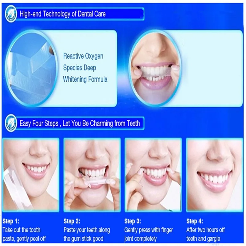 28 шт./14 пар 3D белый гель отбеливающие полоски для зубов Гигиена полости рта двойные эластичные полоски для зубов отбеливание зубов отбеливающие инструменты