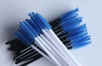 

10000 pcs make up brush synthetic fiber Disposable Eyelash Brush Mascara Applicator Wand Brush Cosmetic Makeup black white