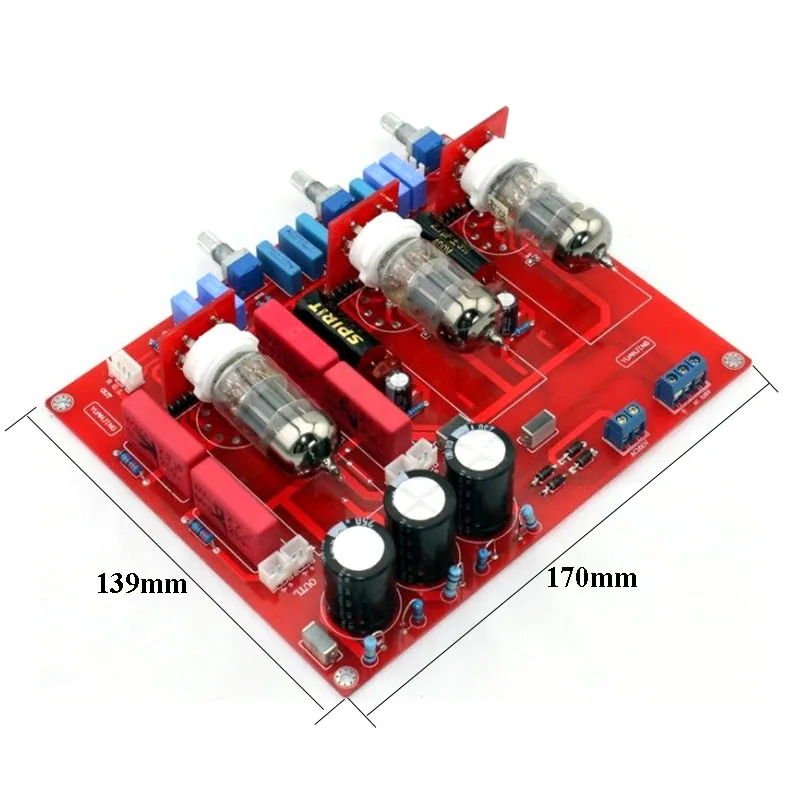 6N1x3 ламповый тон Плата усилителя Классическая схема трубки Hi-Fi предусилитель доска