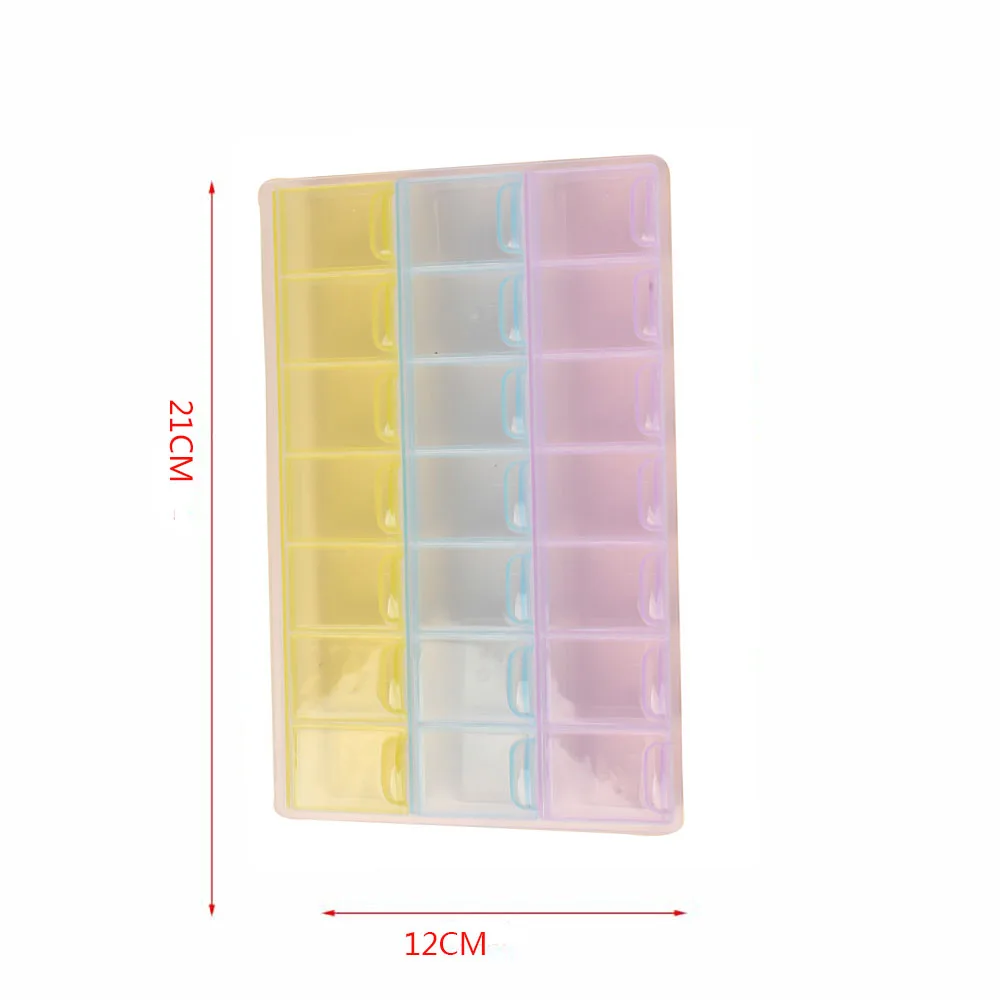 21PCS Unmovable storage box