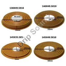 2 шт 138x49,5/140x49,5/145x35,5/145x49,5 мм эластичный волновой громкий динамик сабвуфер низкочастотный динамик с басами спикер Ремонт паук демпфер