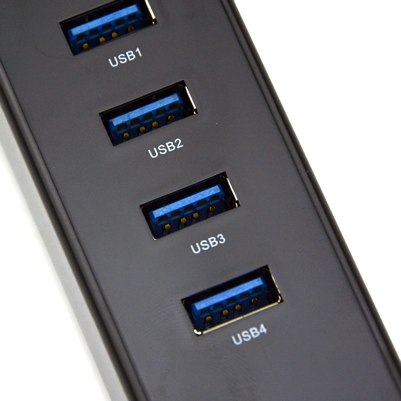 4 Порты и разъёмы USB 3,0 Hub Высокоскоростной разветвитель для компьютера Тетрадь портативных ПК Mac MacBook WIN 7 8 Usb кабель компьютерные аксессуары