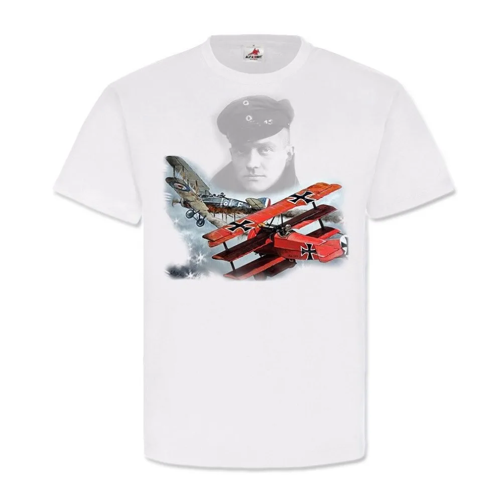 

Hot Sell 2019 Fashion Lukas Wirp Red Baron Manfred Von Richthofen Paintings Picture Art T Shirt O-Neck T Shirt