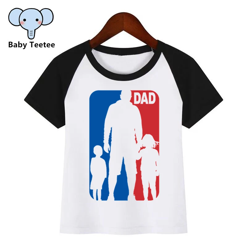 

Boys and Girls Fathers Day Print T Shirt Baby Kids Funny Clothes Chirden Summer T-shirt