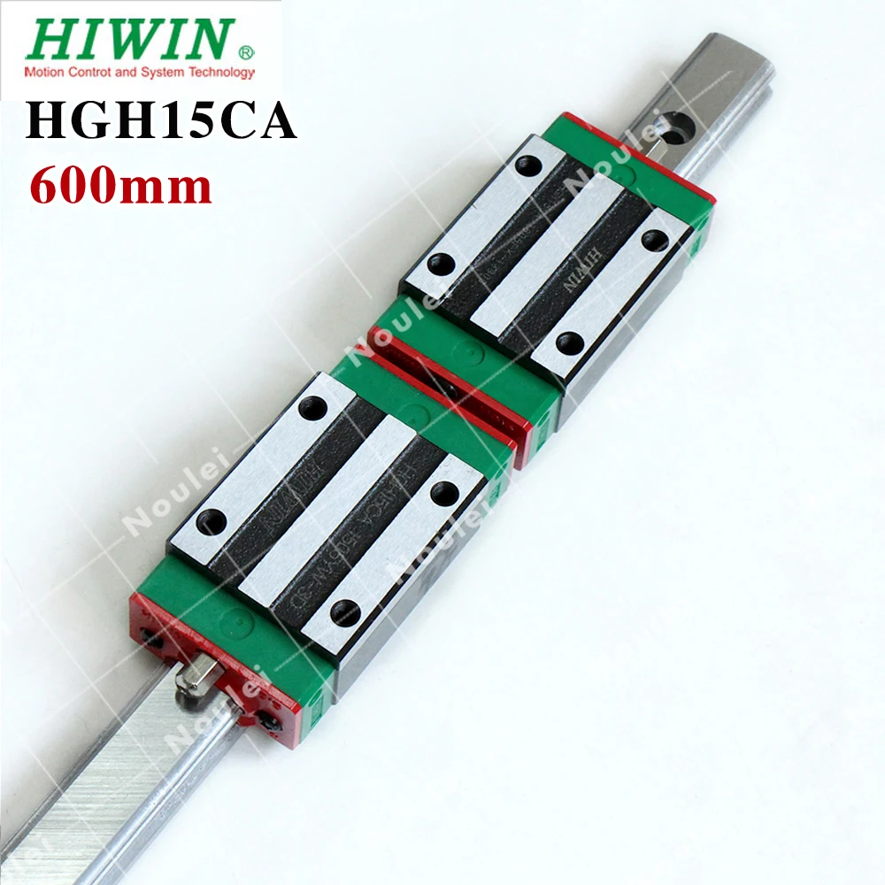 HIWIN 600mm Linear Guide 1pcs HGR15 Rails and 2pcs HGH15CA Carriage