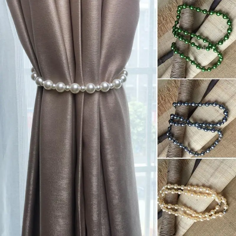 

Curtain Strap Pearl Door Modern Wall Simple Casual Punch-free Home Decor