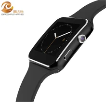 2016 neue Bluetooth Smart Uhr X6 Smartwatch sport uhr Für Apple iPhone Android-Handy Mit Kamera FM Unterstützung SIM Karte