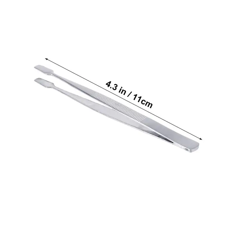 Tweezer Tool Stamp Tweezers 2pcs Philately Round Postage Stamps Collector Stainless Steel