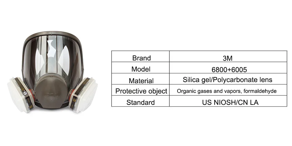 3 м 6800+ 6005 уход за кожей лица из многоразового респиратора защитный фильтр дыхательной органических газов и паров/формальдегид LT0417