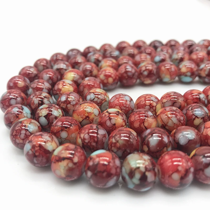

Wholesale 6 8 10 mm Unmatched Glass Loose Spacer Charm Beads Pattern Making Bracelet Necklace Jewelry #08