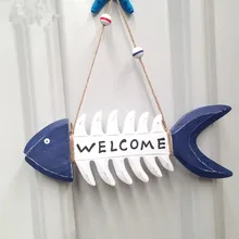 Стиля интерьера дерево крюк Средиземноморский аксессуары для дома стены Творческий Деревянный список