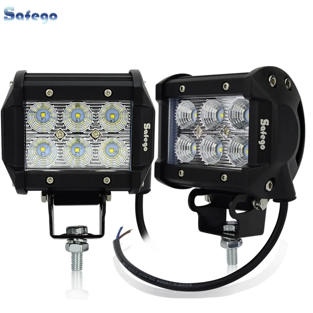 27W 9 LED Flood LED Work Light Bar Offroad Boat Car Tractor Truck SUV Fog Lamp P