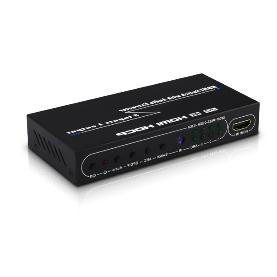 4K HDMI переключатель 3x1 с 5 1 каналом Spdif/коаксиальный и 3 R/L портовый 1080P 3D AC3/5.1DTS