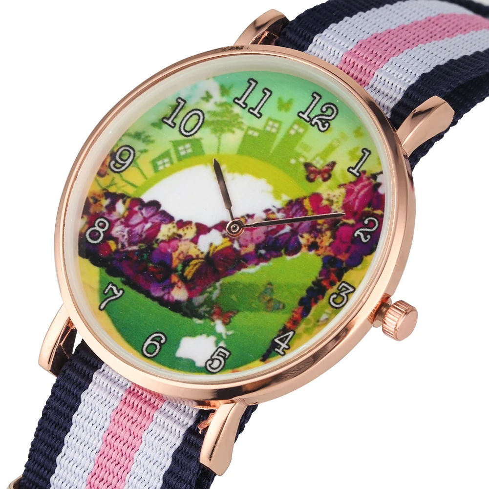 

Women's Watch Butterfly High-heeled Shoes Pattern Dial Watch For Lady Mixed Color Strap Wristwatch For Girls Watches Woman Clock