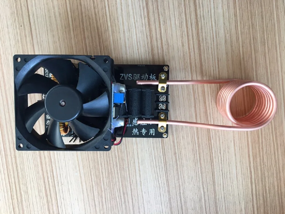  1000 Watt 20A ZVS Induktionserwärmung Maschine Lüfter PCB Kupferrohr 12-36 V mit messing spule