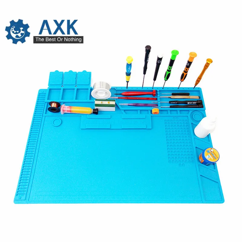 

Heat Insulation Silicone Working Mat Heat-resistant Soldering Station Repair Insulator Pad Maintenance Platform Magnetic cushion