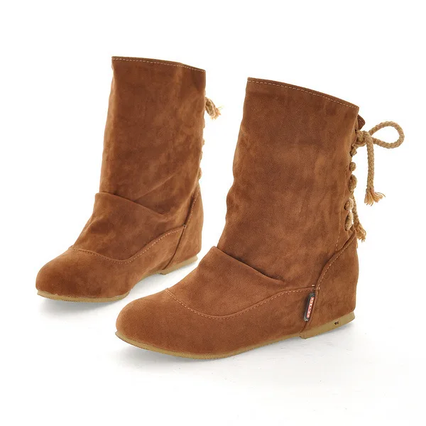 womens flat suede boots