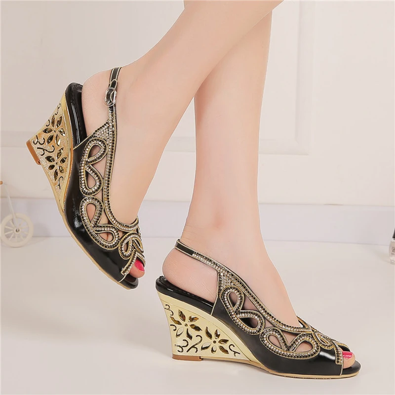 formal wedge heel