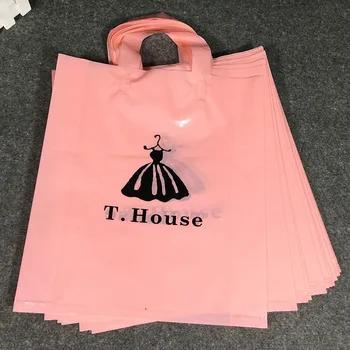 

50pcs Dress bag plastic bag and shopping packing bag free shipping
