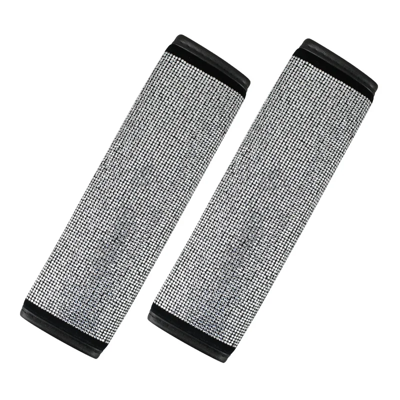 Crystal Car Handbrake Cover Auto Gear Shifter Set Rhinestones Seat Belt Cover Styling Diamond Interior Accessories For Girls