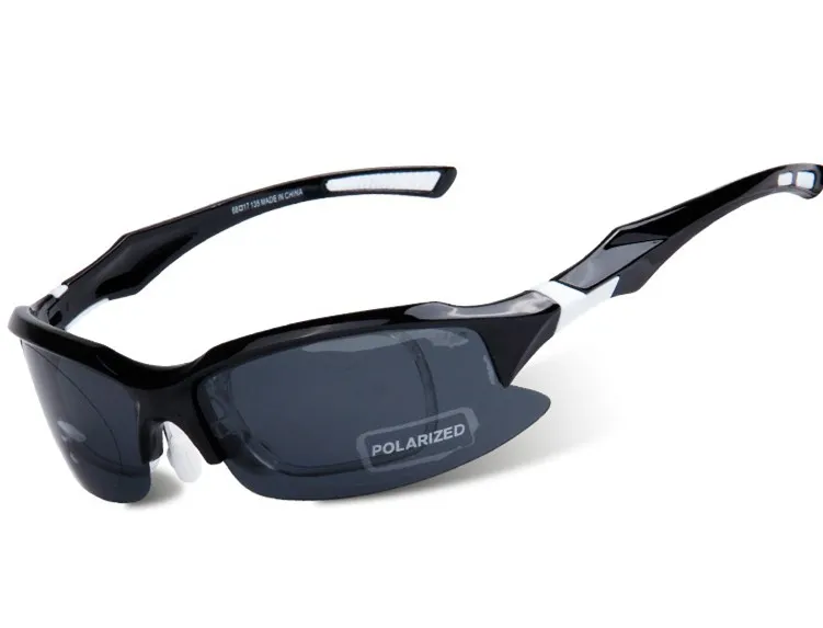 = clara Vida = модные уличные спортивные песочные поляризованные солнцезащитные очки внутренняя оправа на заказ оптические линзы по рецепту - Цвет линз: black and white
